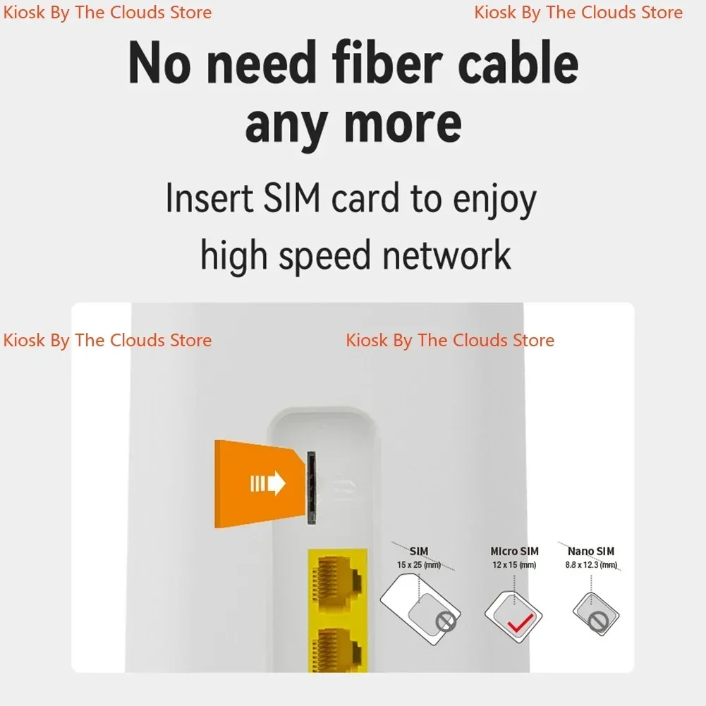 راوتر واي فاي 4g lte ، mbps ، 3lan ، vpn ، cpe ، rj45 ، مع فتحة لبطاقة sim ، هوائي مدمج ، للمنزل والمكتب