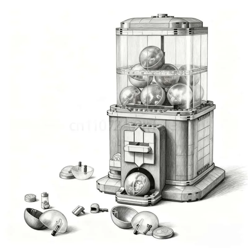 

2025 Новый торговый автомат, строительный блок, модель сборки, технология, серия строительных блоков, игрушки для детей и взрослых, рождественские подарки