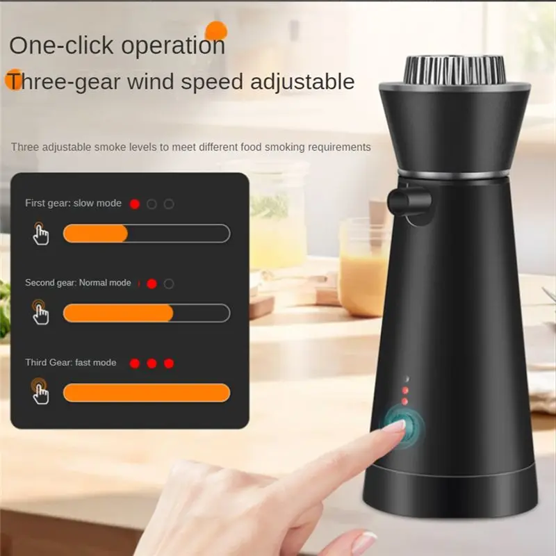 ABRW-Cocktail Smoker, Electric Food And Beverage Portable Smoking Tool, Indoor And Outdoor Smoke Injector Handheld Smoker Durabl