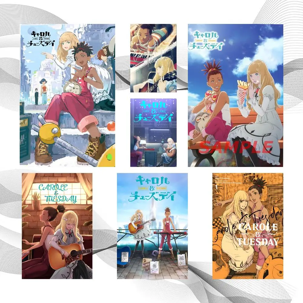 Music Popular C-Carole & Tuesday Poster Peel And Stick Wall Art Self Adhesive PP Waterproof Wall Decor Living Room Bedroom Gift