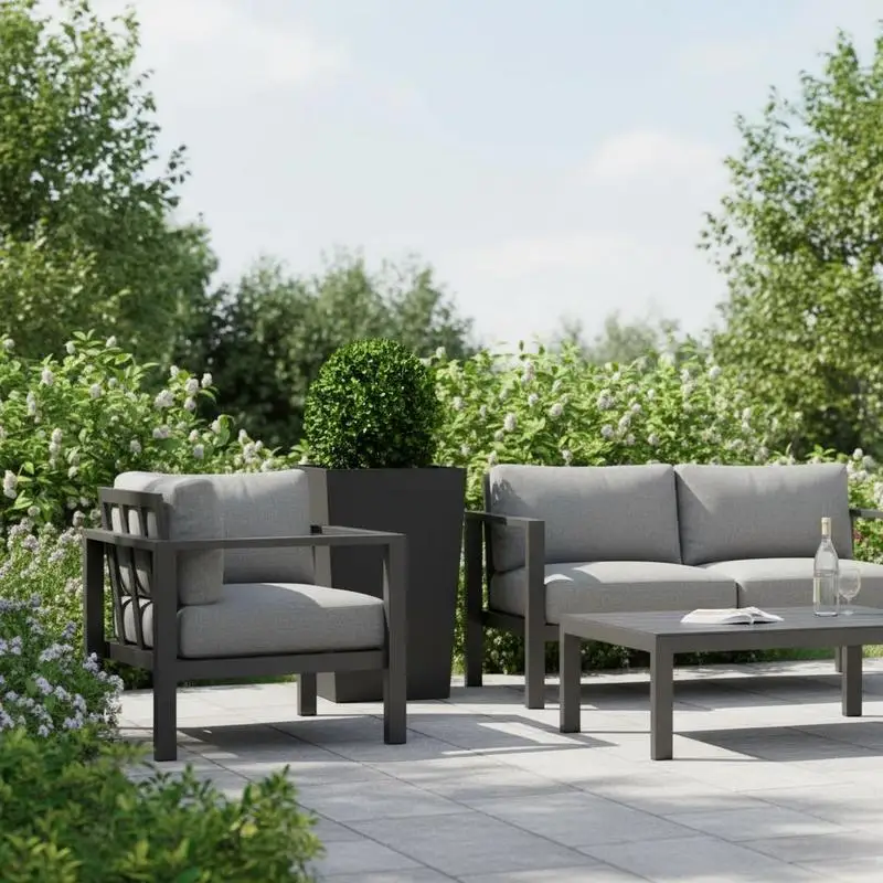 Jardinière en acier robuste noir 45 x 45 x 75 cm, structure stable anti-basculement, grand espace de culture pour plantes, fleurs, légumes, herbes, décoration extérieure pour jardin, balcon, terrasse, espace extérieur