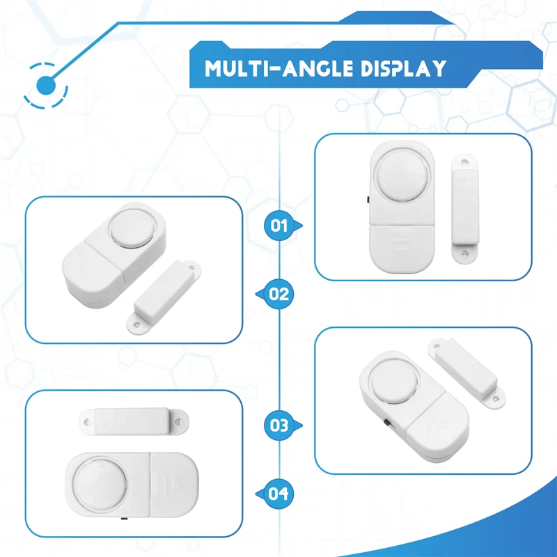 【Superdeals】6Sets/Pack Wireless Anti Theft Apartment Burglar Alert Door Alarm Window For Home Security DIY Magnetic Sensor