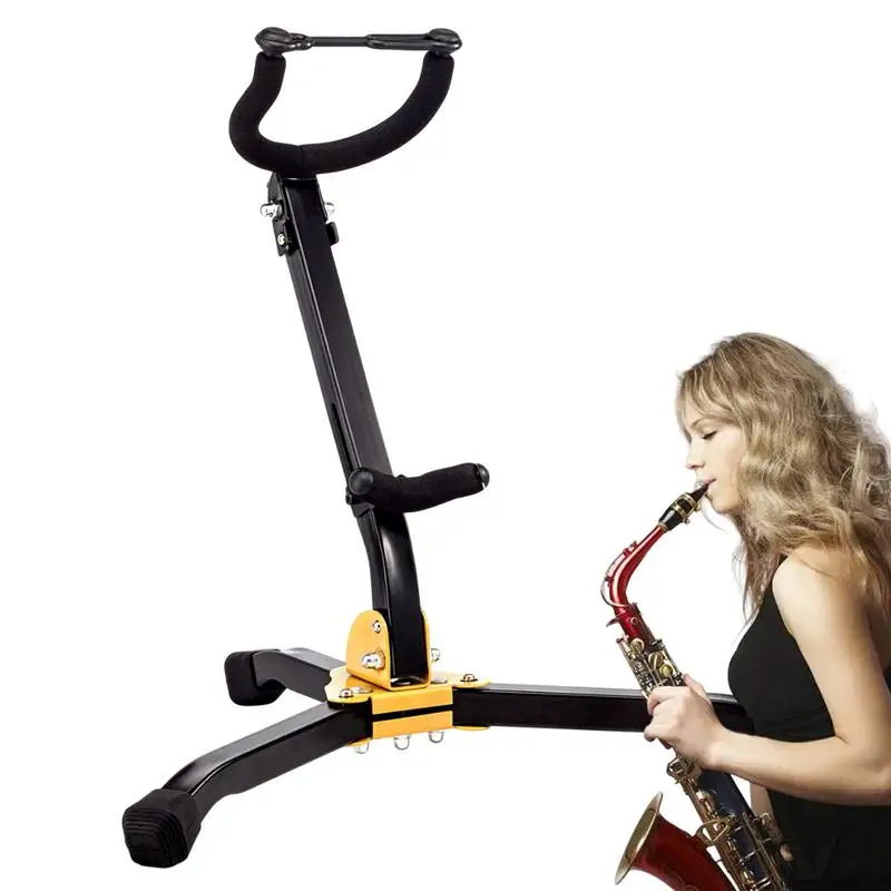 

Alto Saxophone Stand Alto&Tenor Saxophone Stand Foldable Tenor Saxophone Stand With Metal Triangle Base For Children Birthday