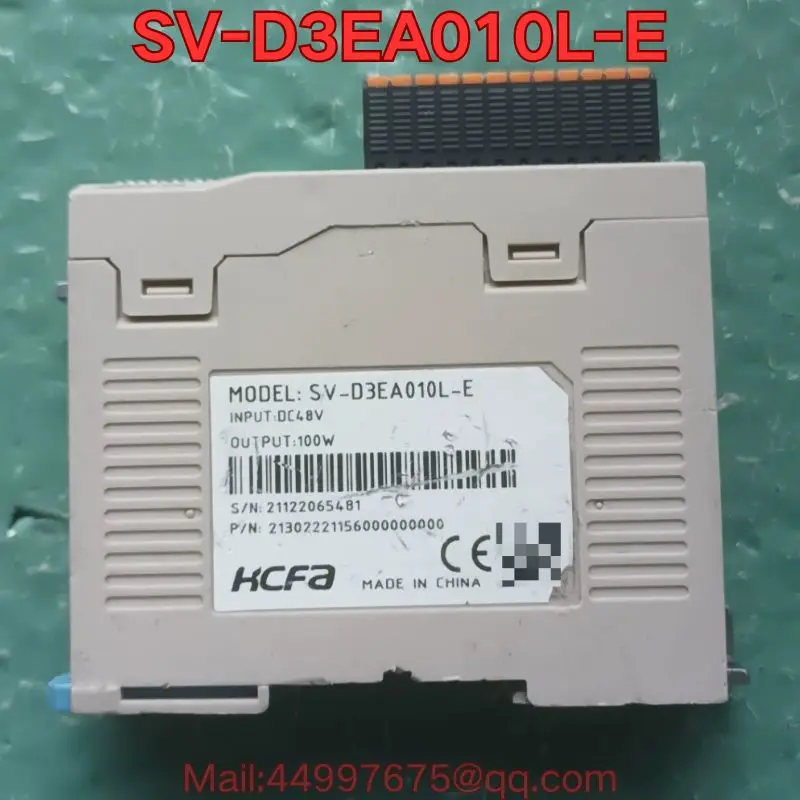 Second-hand SV-D3EA010L-E servo drive function test is normal Latest prices for August 2026