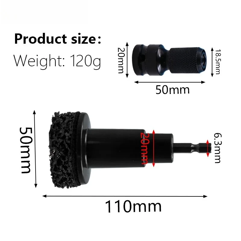 Wheel Hub Rust Removal Brush Brake Hub Surface & Stud Cleaning Maintenance Kit Brake Disc Rust Removal Tool for Hub Rotor Wheel view 6
