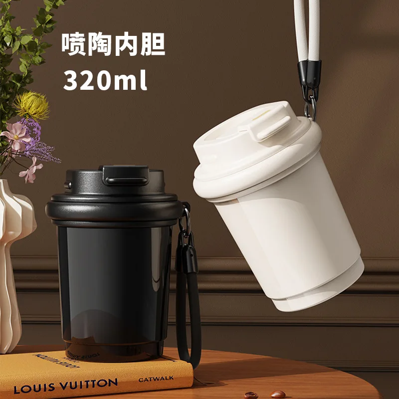 2026-new-ceramic-liner-insulated-cup-stainless-steel-coffee-cup-high-looking-small-capacity-portable-cup-for-men-and-women
