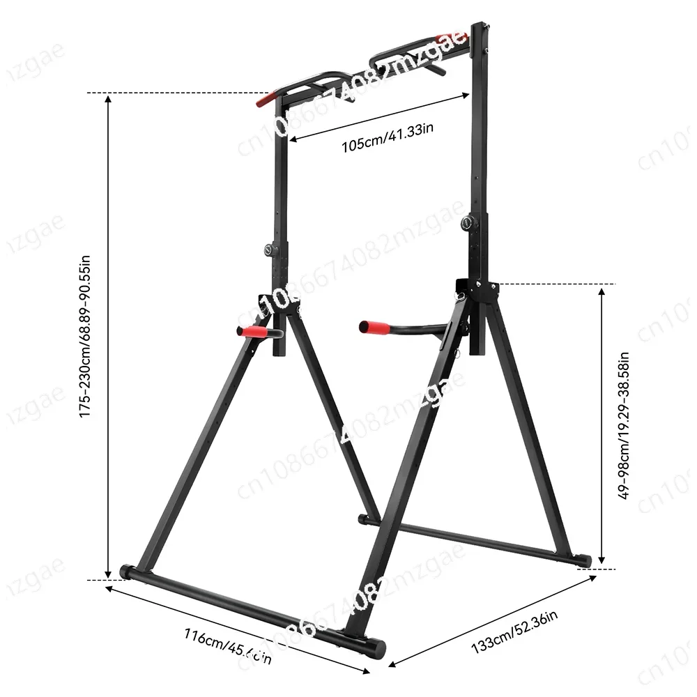 Strength Training Foldable Triangular Pull - up Bar Station: Multifunctional Freestanding Traction Bar with 200kg Capacity