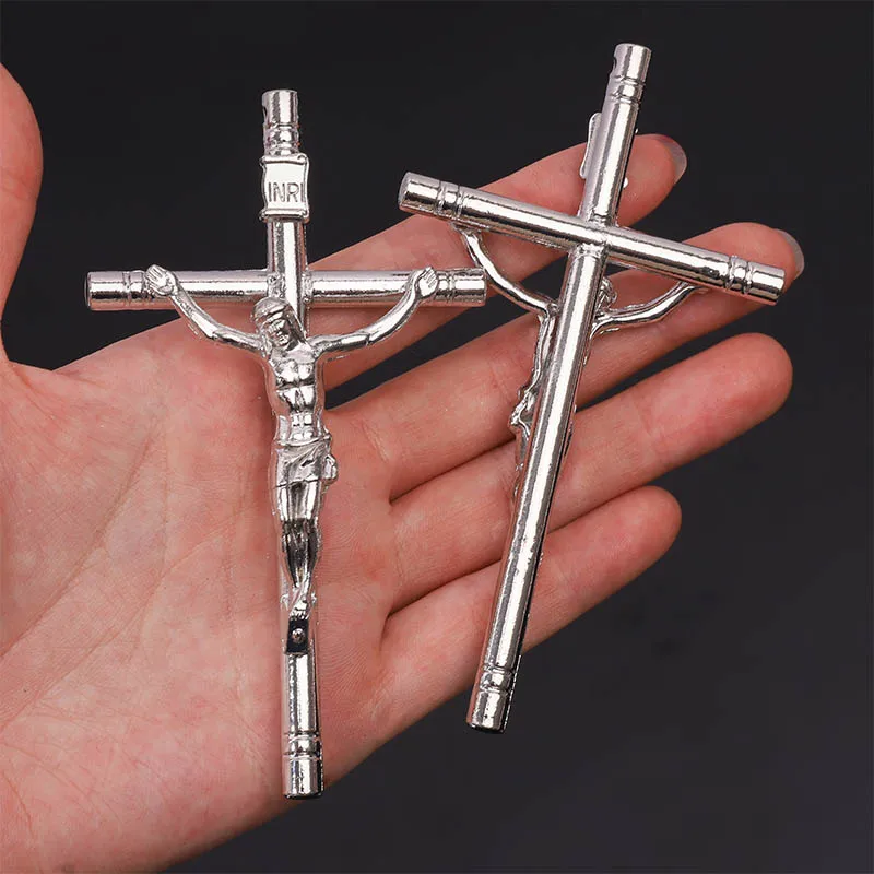 Religious cross Christian jewelry cross pendant Saint Benedict cross pattern pendant pendant necklace.120*70mm