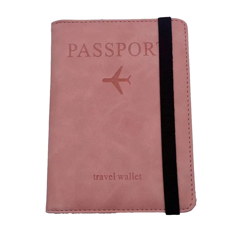 Couvertures de passeport d'affaires vintage RFID pour hommes et femmes, porte-carte d'identité multifonction, étui portefeuille en cuir PU, accessoires de voyage