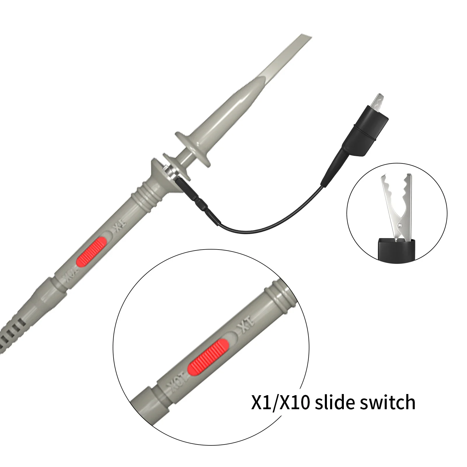Sonde a Clip per oscilloscopio universale P6100 YPioneer 100MHz con Kit accessori 1X 10X
