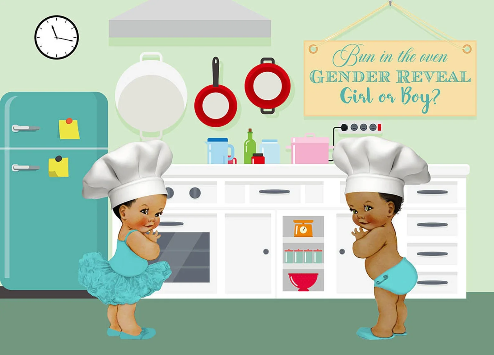 Küche Party Geschlecht Offenbaren Foto Hintergrund Brötchen In Den Ofen Baby Dusche Fotografie Hintergrund Junge oder Mädchen Foto Studio Requisiten