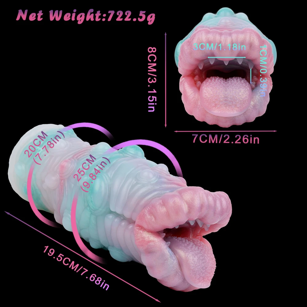 GEEBA الخيال دودة البحر العميق سيليكون ذكر الموزه الكبار الرجال الجنس لعب جيب كس الضارب واقعية المهبل Onahole الجنس متجر #5