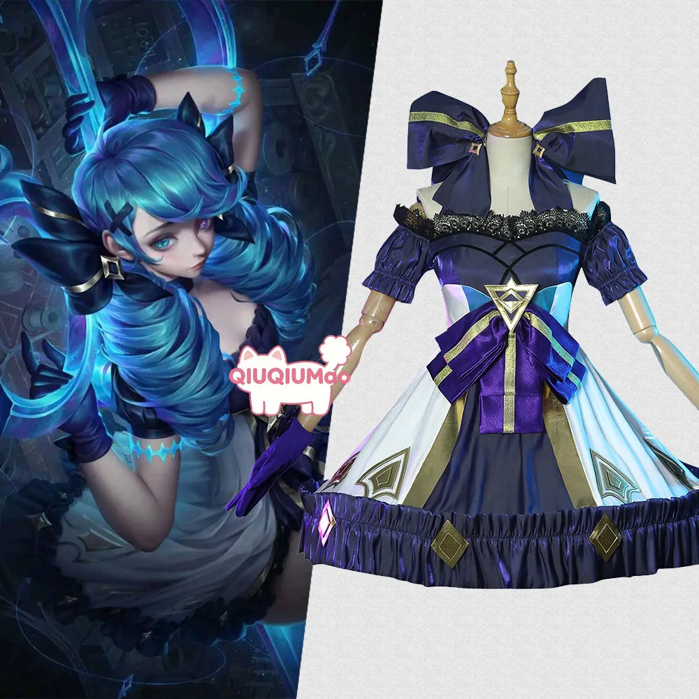 

Game League of Legends Cosplay The Hallowed Seamstress Costume Anime Gwen Role Playing Lolita Dress for Women Comic Con Outfit