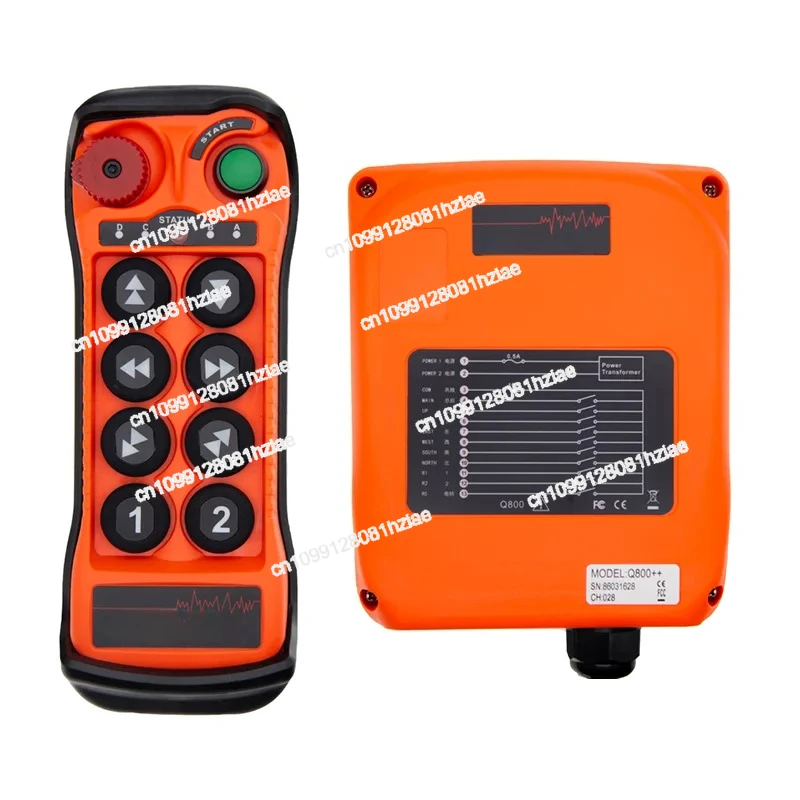 

Q800 Industria Remote Control Single Speed 8 Buttons Crane Lifting Truck Start Switch 1T1R Wireless Controlled For Crane