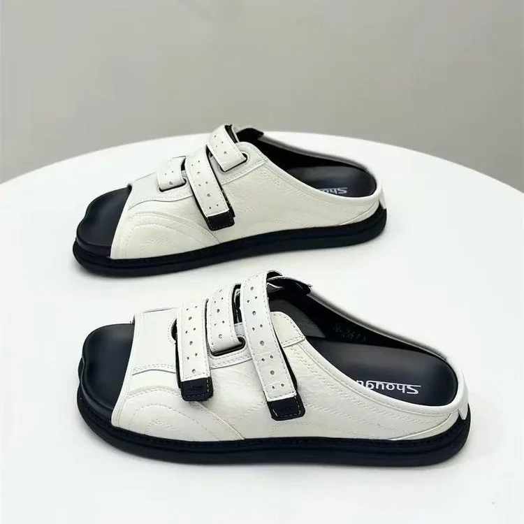 2026 Sommer Super Beliebte Weichsohlen-Einband-Sandalen – Vielseitige Freizeit-Outdoor-Lazy-Mule-Slides