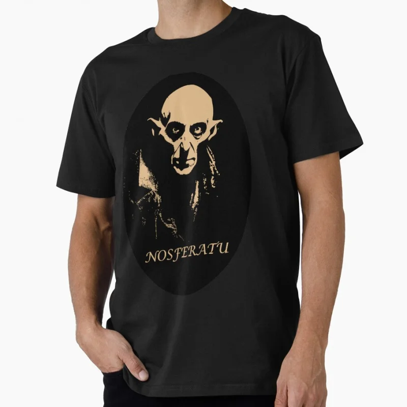 

80s Gothic Horror movie Nosferatu 0928 Vampire Scary Halloween Gift T shirt Large size Tops 100% cotton printed Clothes