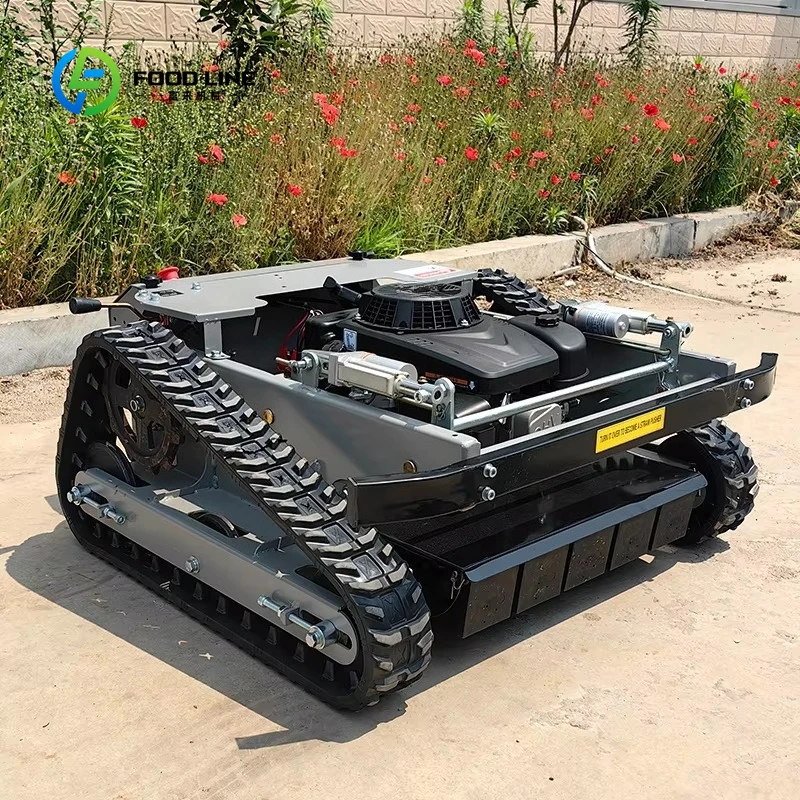Custom Heavy Duty Remote Control Garden Lawn Mower, All Terrain Slope Intelligent Grass Cutting Robot