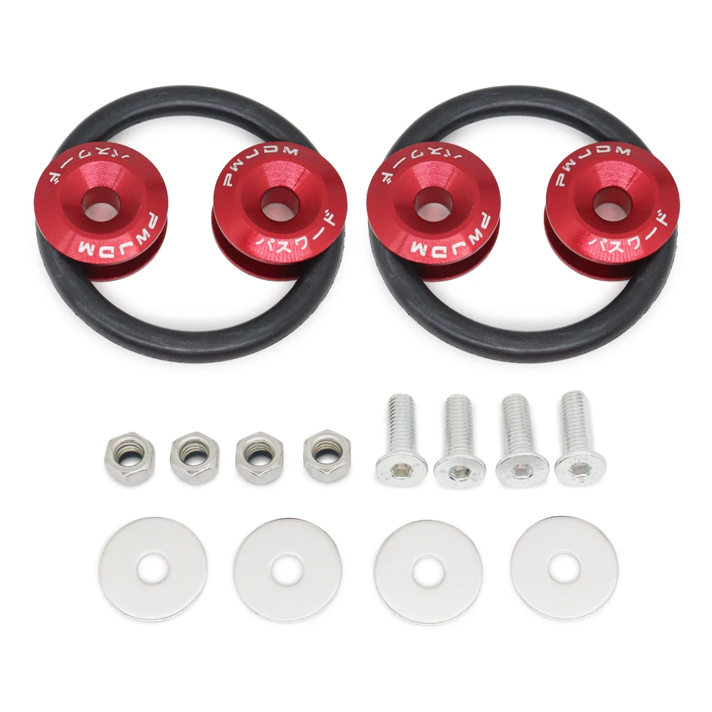 Aluminum Quick Release Fasteners For Universal Car Bumpers Trunk Fender Hatch Lids Kit 8 Colors