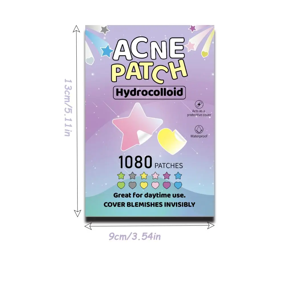 Hydrocolloid Acne Patch Kleurrijke Ster hartvormige Puistje verwijderen Concealer Onzichtbare Spot marks Cover Sticker huidverzorging patches