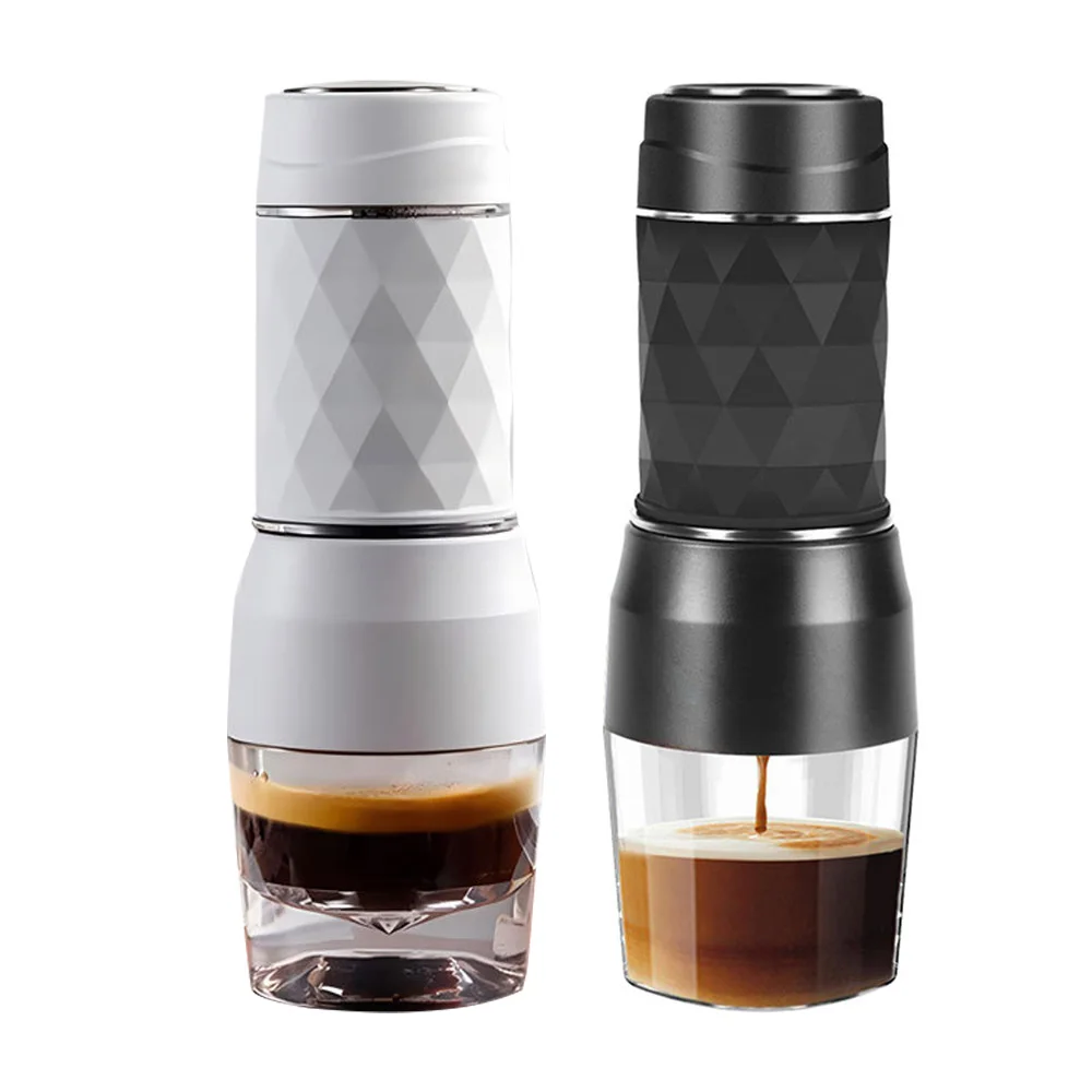 Portable Espresso Machine Hand Press Capsule Ground Coffee Brewer Mini Coffee Maker for Travel Picnic Camping Coffeeware