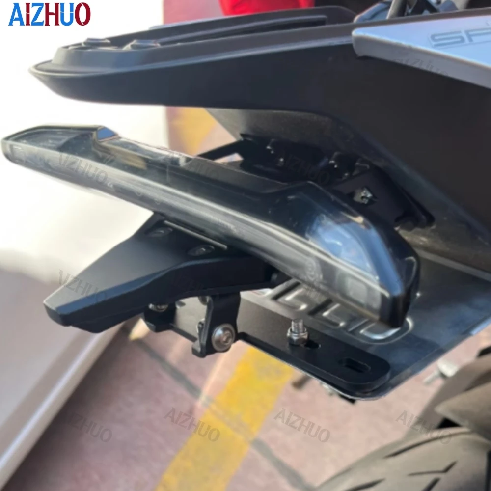 

For CFMOTO 675SR-R 675SRR 675SR/SS/NK 500SR 2026-2027-2028 Rear License Plate Holder Bracket Tail Tidy Fender Eliminator Metals