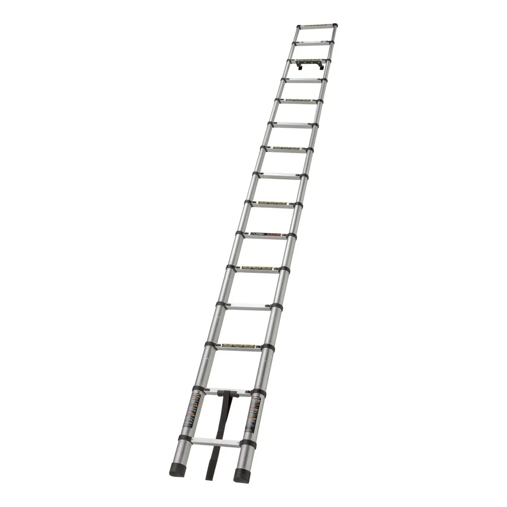 Lippert On The Go Portable Telescoping RV Ladder 14.5' — Enhanced Stability and Safety Retracts to 35.75