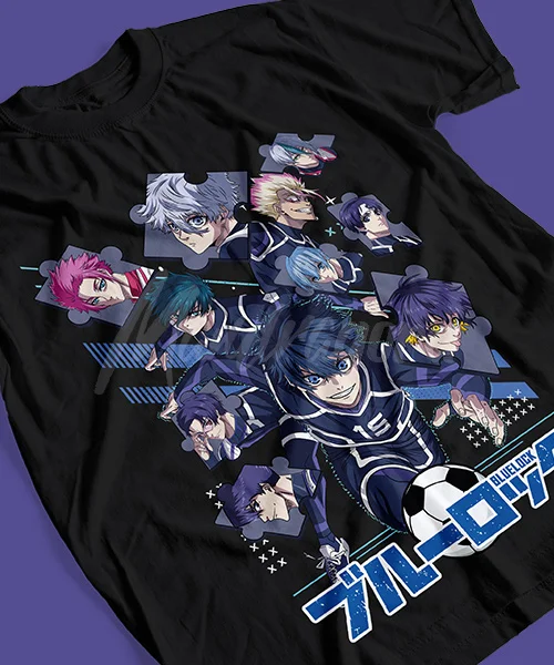 Camiseta de Anime Blue Lock, Segunda Temporada, Equipo en Acción