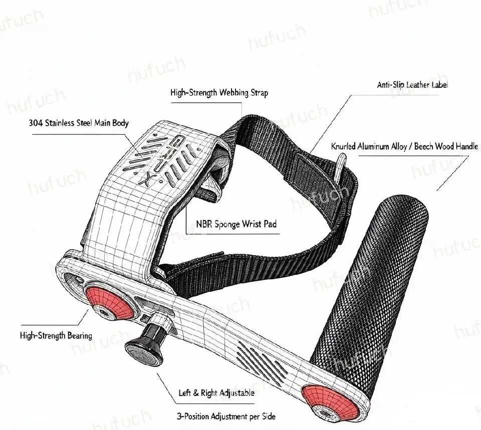 Adjustable Lateral Raise Handle Cable Machine Attachment For Shoulder Training Gym Fitness Pulley Workout Accessory view 2