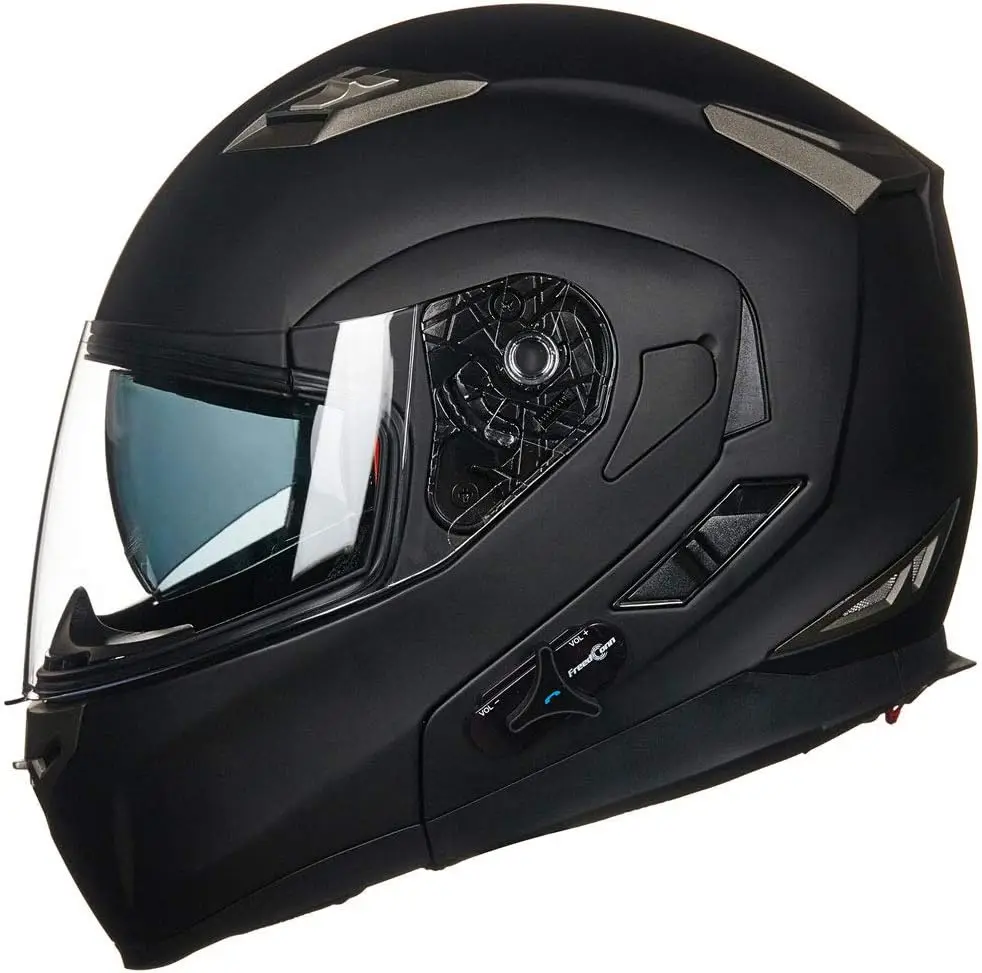 

Bluetooth Integrated Modular Flip up Full Face Motorcycle Helmet Sun Shield Mp3 Intercom Model 953/953 PRO