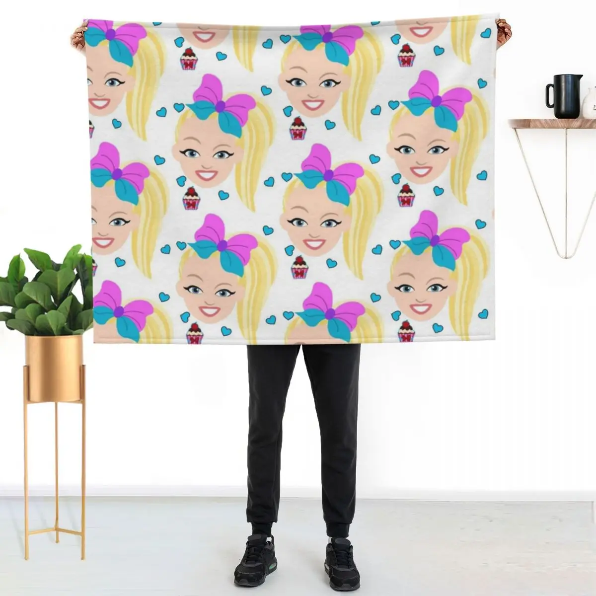 

Jojo siwa fan merch, Throw Blanket Stylish Couch Blanket for Home Living Room