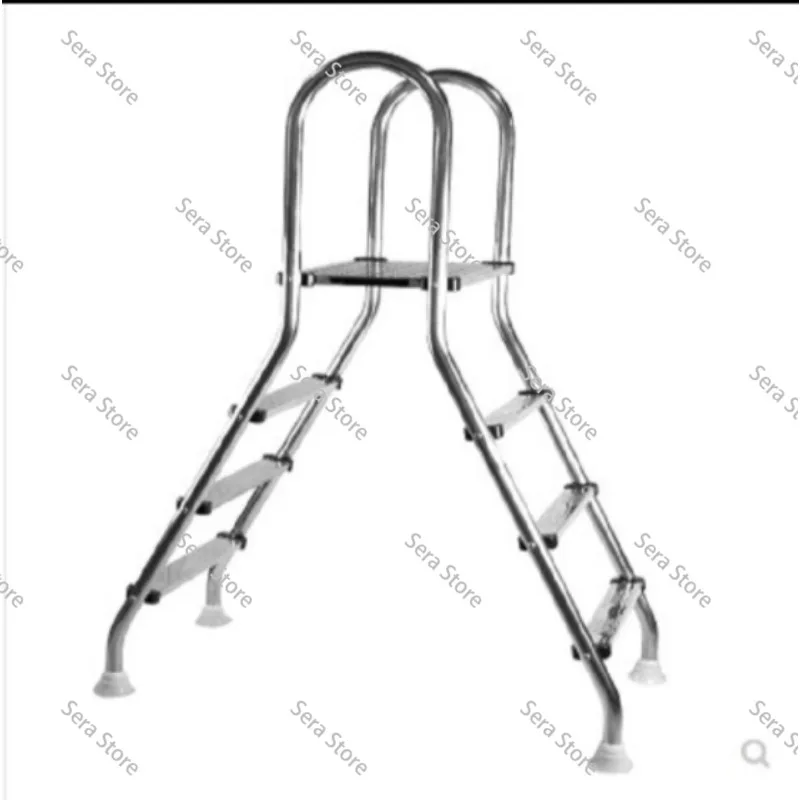 Swimming Pool Double-sided Escalator Thickened Stainless Steel Handrail Anti-skid Ladder  Swimming Pool Accessories