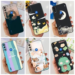 For Moto E7i Power Case 2021 TPU Soft Silicone Fashion Flower Bumper For Moto E7 Power Phone Case MotoE7i E7Power E 7i Cover New