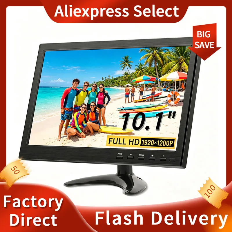 HOT 10.1inch 2K Portable Monitor 16:10 IPS Screen for MAC/Laptop/PC/Xbox/PS4/5/Switch,Z1RC with type-c mini hdmi Second Display