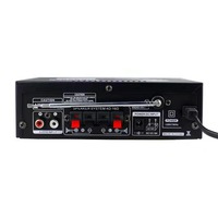 Bluetooth Amplifier 12V/220V 2CH LCD HIFI Audio Stereo Power AMP USB FM Radio Car Home Theater with Remote Control Dropshipping