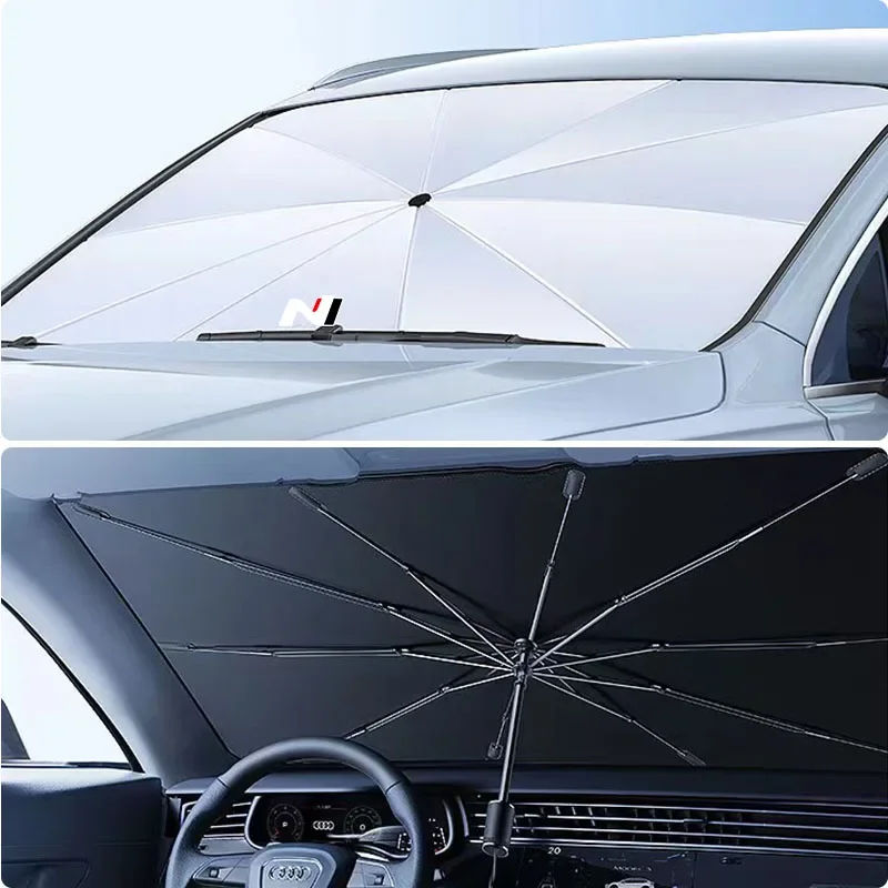 

1pcs Car Sunshade Umbrella Sun Shade Protector Windshield Protection Accessories For Hyundai Santa Fe Sonata Solaris Azera Creta