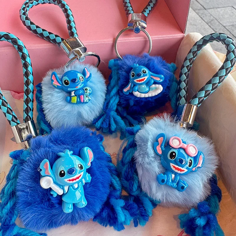 

Мягкий плюшевый брелок для куклы Disney Stitch, хлопковый материал из полипропилена, декоративные мужские и женские подвески на рюкзак, подарок на день рождения