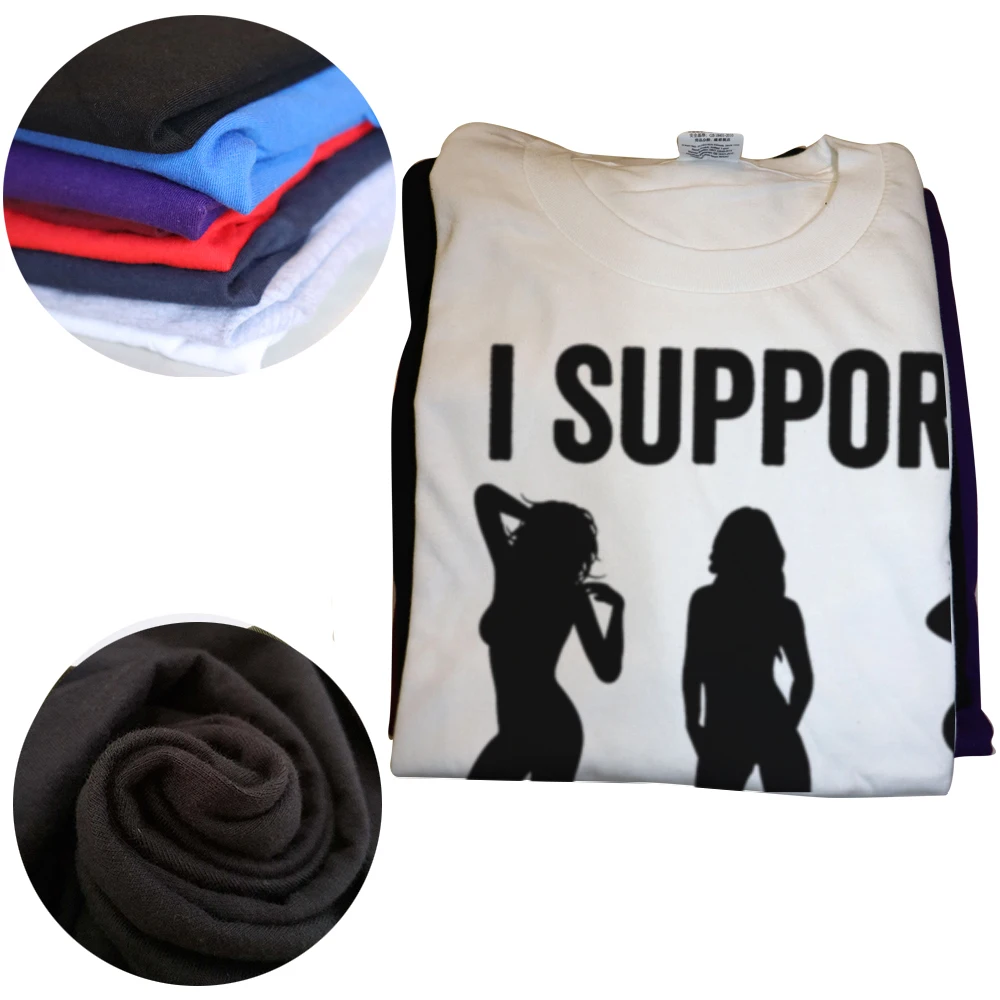 Lustiges T-Shirt mit Aufdruck „I Support Working Women“ für Herren und Damen, modisches, lässiges T-Shirt aus 100 % Baumwolle, lockeres, übergroßes T-Shirt – Detail 3