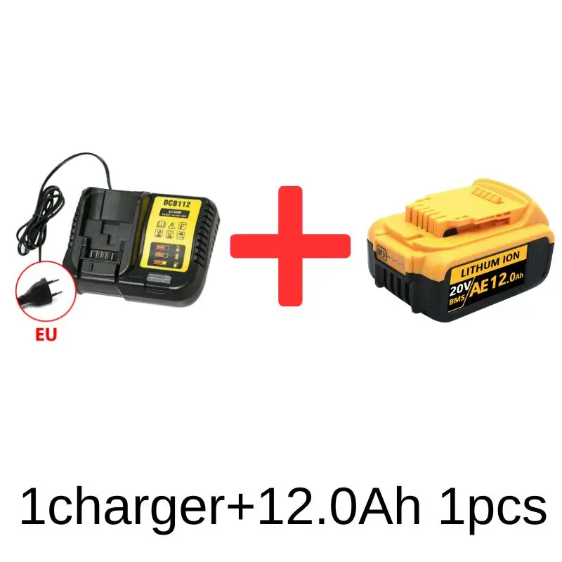 Für DeWalt 20V 6,0Ah/8,0Ah/12,0Ah Wiederaufladbare Li-Ionen-Batterie für Dewalt DCB184, DCB200, DCB201, DCB205, DCB206 DCF845 DCD800