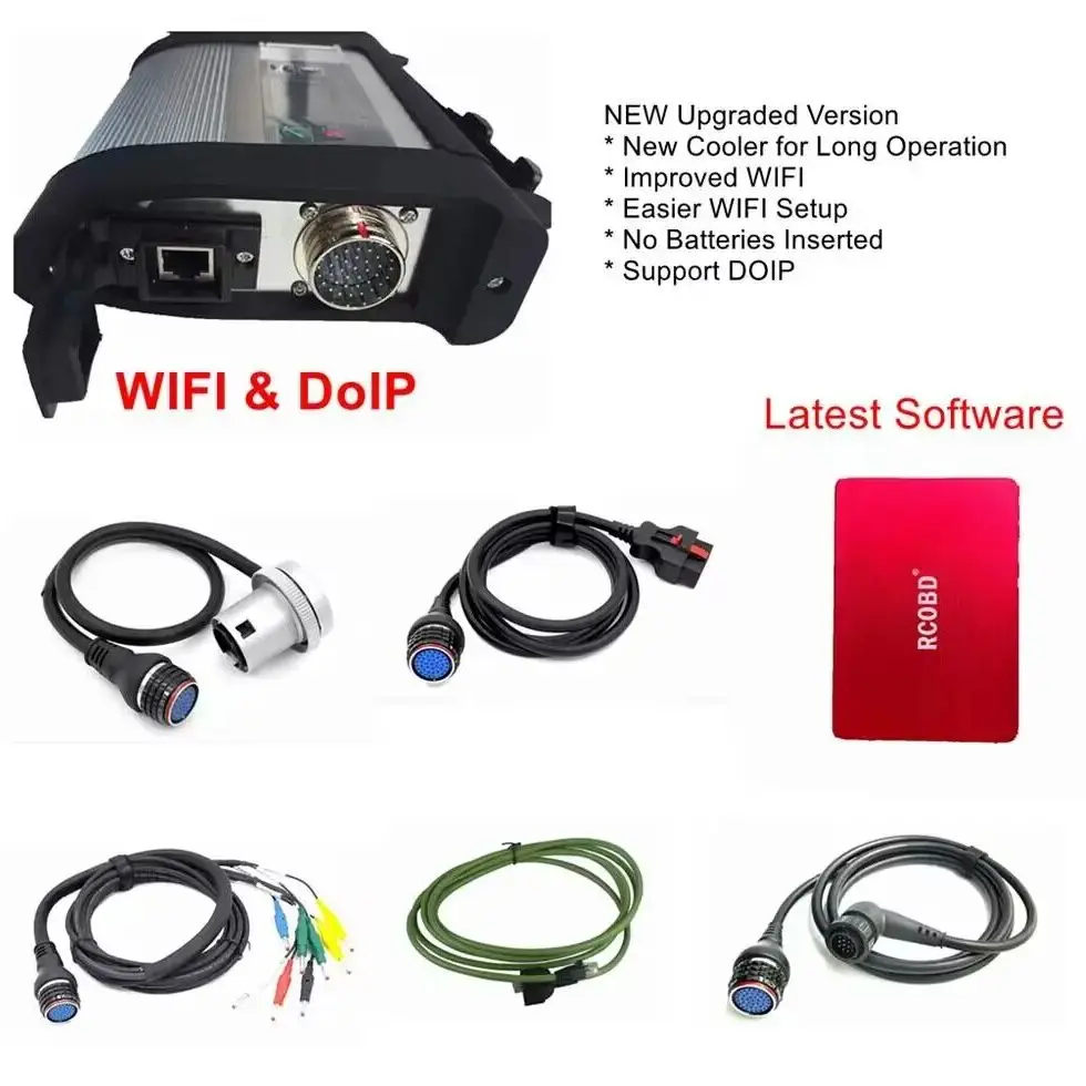 

MB STAR C4 DoIP OBD диагностические инструменты SD Connect Compact 4 с новейшим программным обеспечением 2025.06 512 ГБ SSD