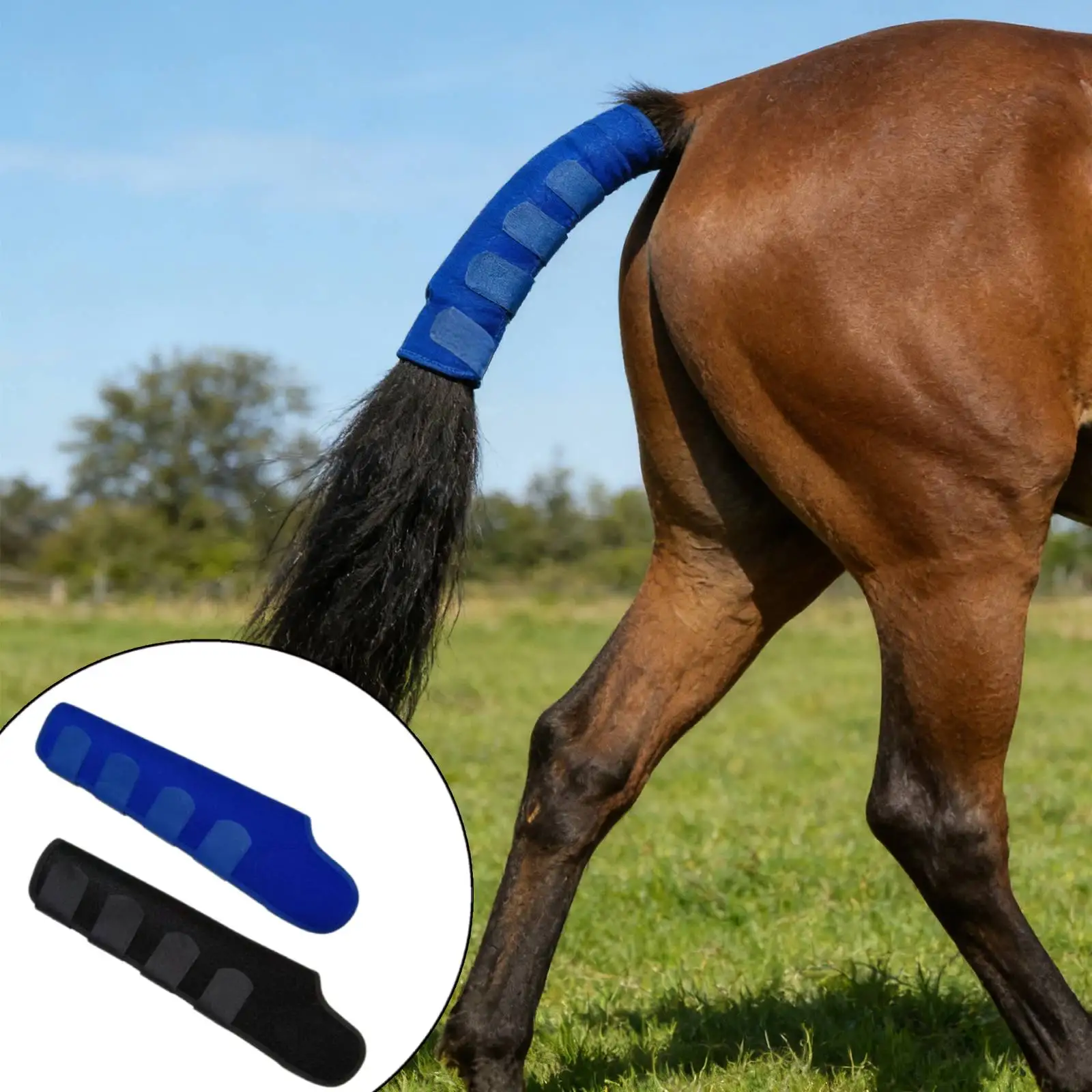 

Equine Tail Guard Breathable Ponytail Storage Protective Cover Polyester Anti Mosquito Bite Protective Horse Accessories