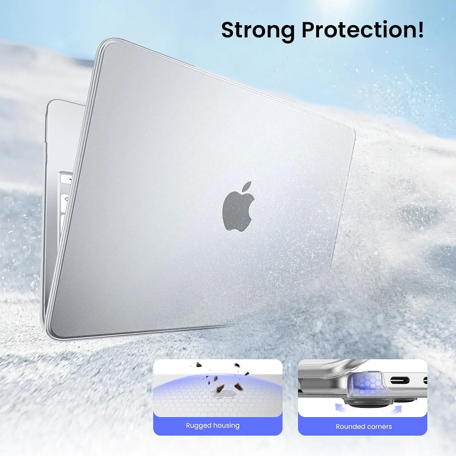 Für MacBook Neo Case 13 Zoll 2026 A18 Pro Chip Modell A3404, passend zur offiziellen Farbe, kratzfest, Geschenk zur Schulanfangszeit – Detail 5