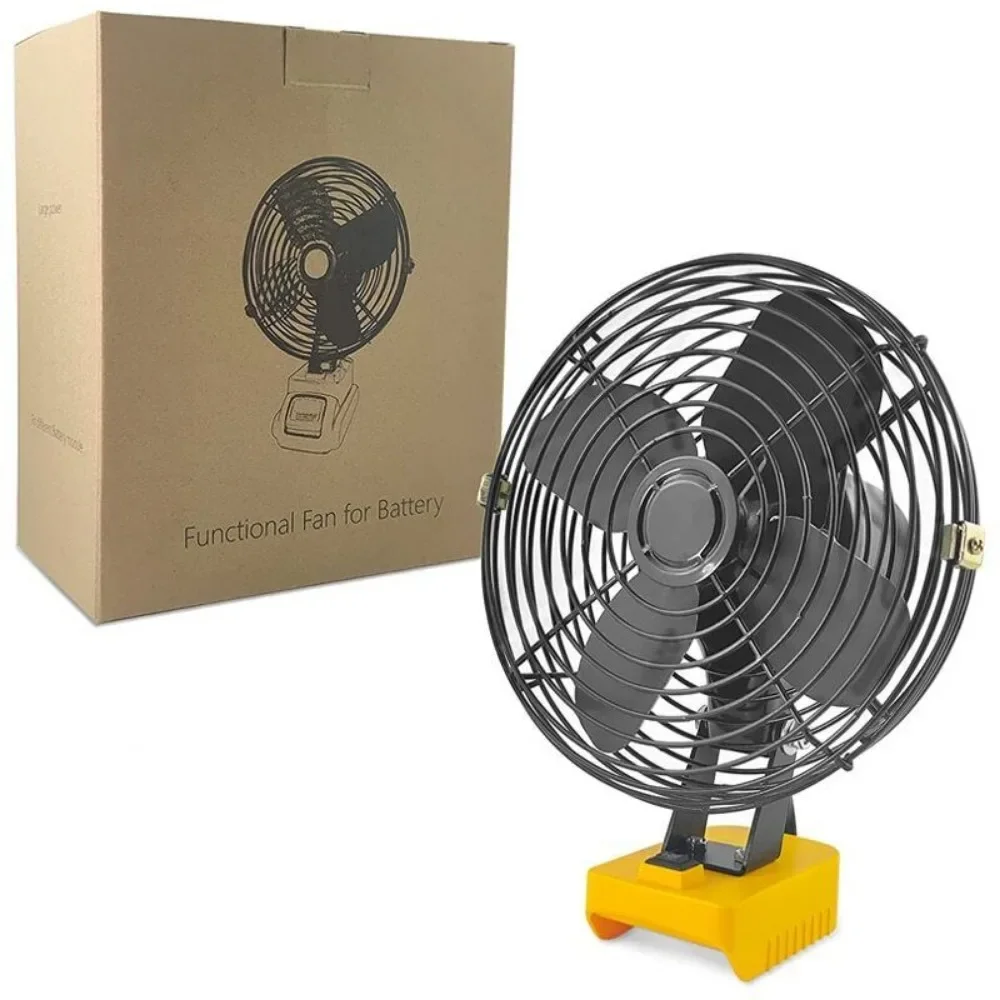 Imagem -06 - Cordless Camping Fan Ventilador Jobsite para Dewalt 18v 20v Li-ion Battery Dcb205 Dcb203 Ventilador Velocidades para Tenda Trabalho ao ar Livre Casa