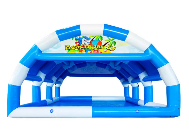 Large Inflatable Swimming Pool, Heavy Duty PVC Above Ground Pool for Water Ball, Large Water Pool for Paddler Boat Beach Party