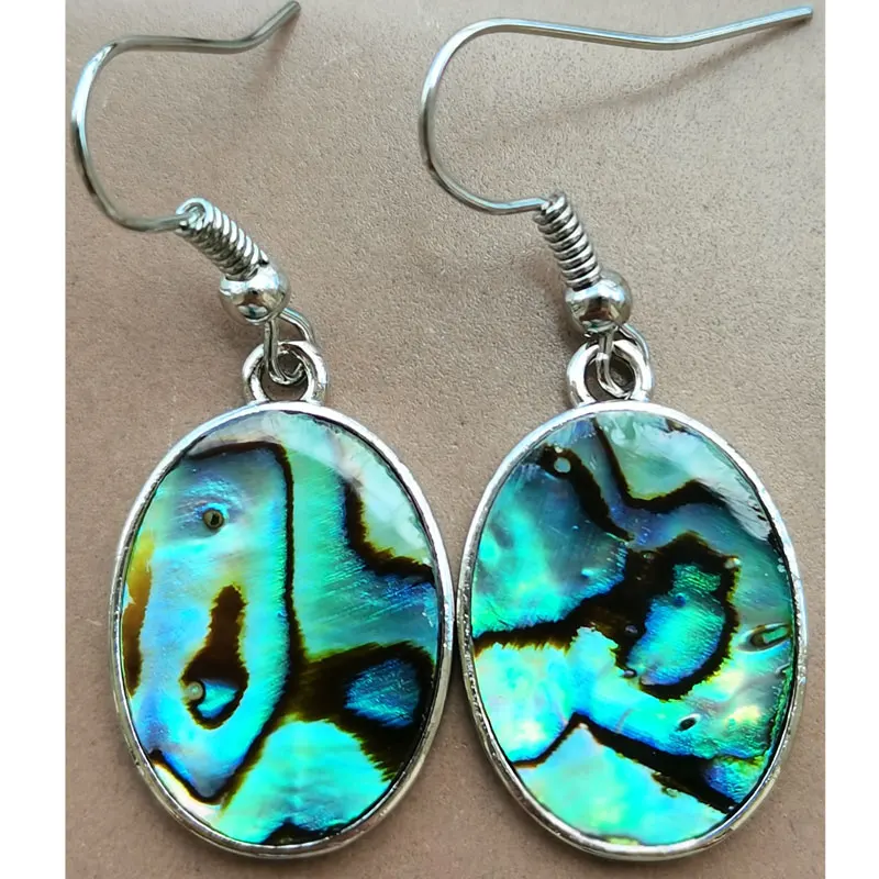 New Zealand Abalone Shell beads Earring 1Pair WFH1151