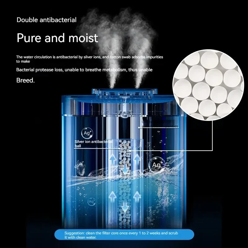 Humidificateur silencieux pour la maison et la chambre à coucher, vaporisateur hydratant, grande capacité, 3,3 L