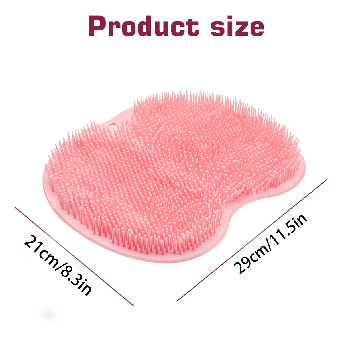 سيليكون وسادة تدليك القدم دش حصيرة عدم الانزلاق غسل وسادة للقدم عصا على جدار سطح الجسم تنظيف أداة التقشير فرك الظهر فرشاة #6