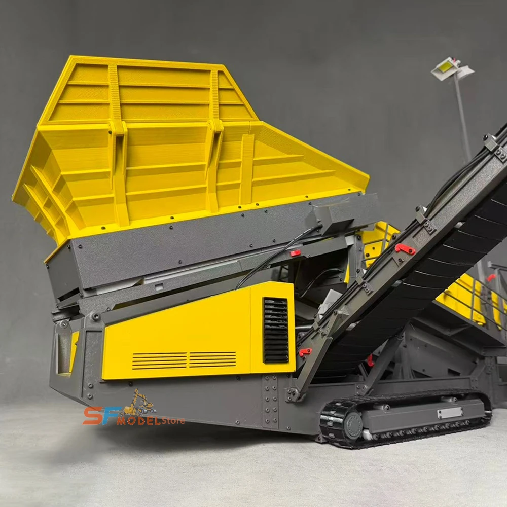 1/14 Screening Machine Engineering Machinery Model Miniature Construction Site Scene RC Truck Electric Sand Screening Machine - view 5