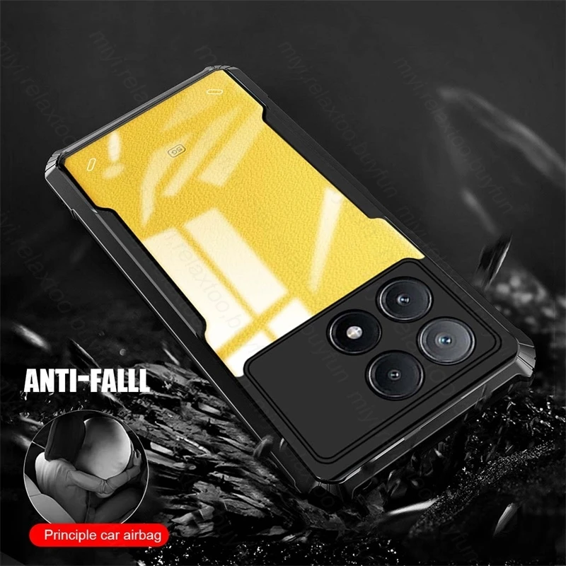 Coque arrière en acrylique transparent pour Xiaomi Pheadphones, étui antichoc, bord souple en TPU, petit Poko Poxo, X6, 7 Pro, X6 Pro, X7 Pro, 5G