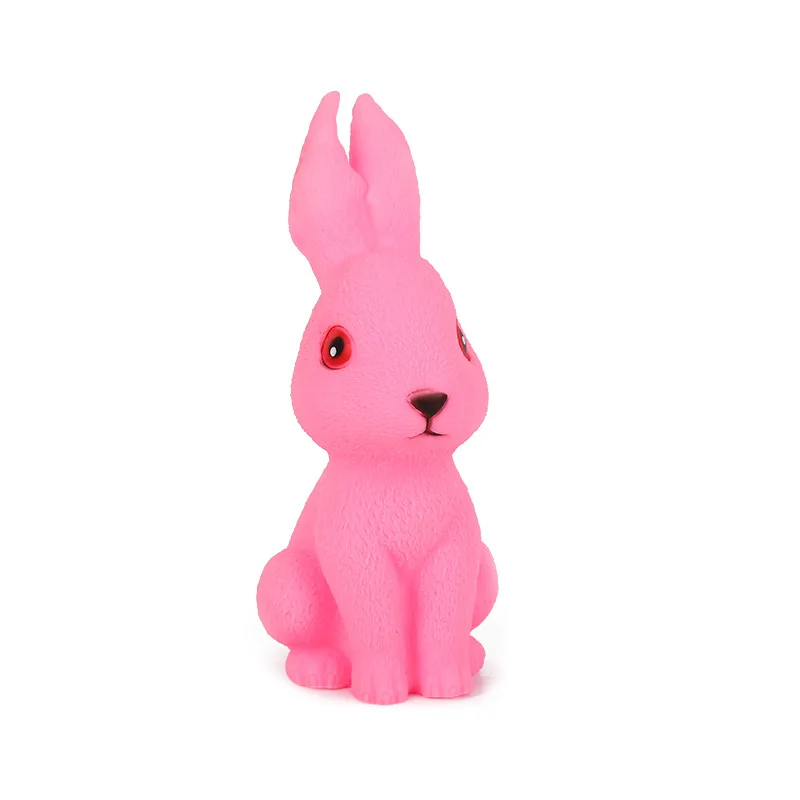 Cute Rabbit Squeeze Sound Animal Voice Fidget Toys Rabbit Bunny Antistress Funny Joke Soft Push Squeak Sound Adult Kid Gifts