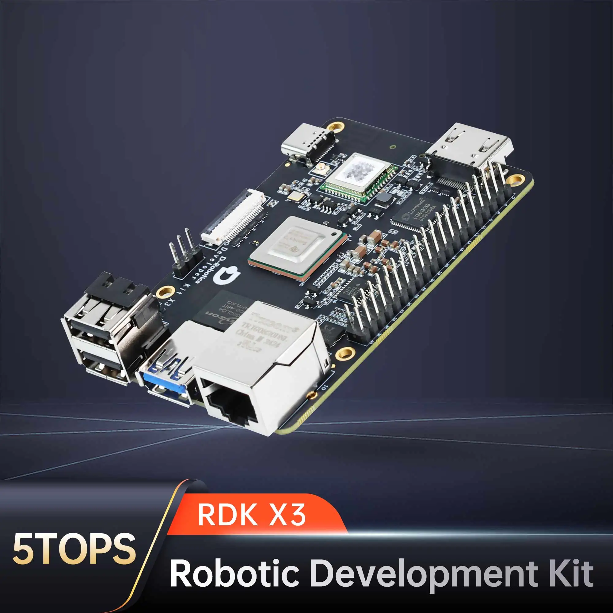 RDK X3 Development Board AI Module Kit 5TOPS High Computing Power ROS Robot Education Programming Compatible with Raspberry Pi